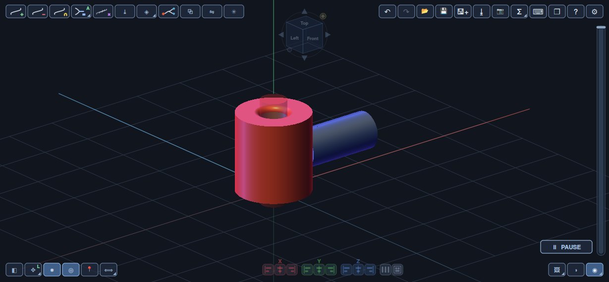 The result: each part keeps its own colour when the combine has none.