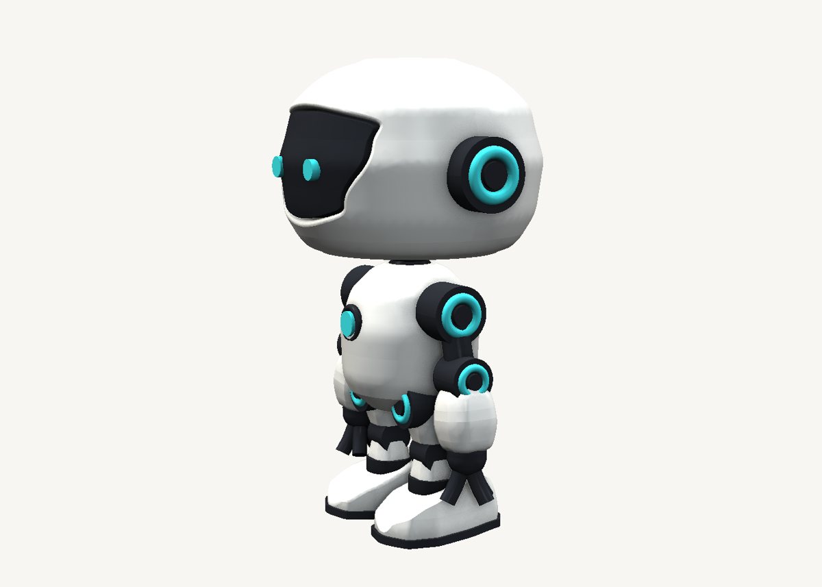 Robot modelled in SweeperCAD, view 3