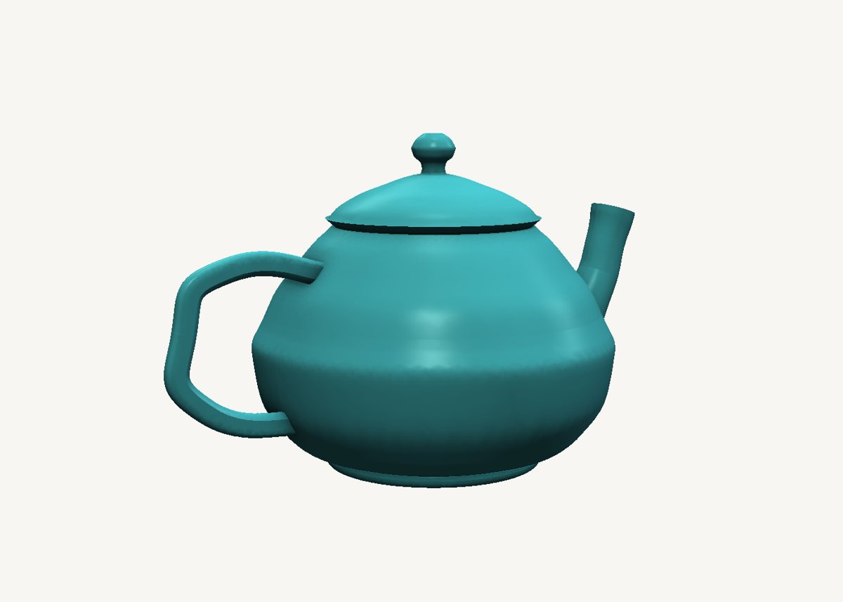 Teapot modelled in SweeperCAD, view 3
